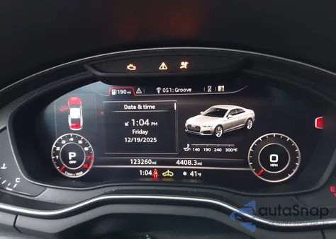 2018 Audi A5 2.0T Premium из США, поврежденный, VIN WAUNNAF54JA010569